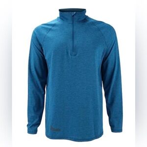 Mossy Oak Elements Coolcore 1/4 Zip XXL Men’s Top Blue Fishing Outdoors Boating